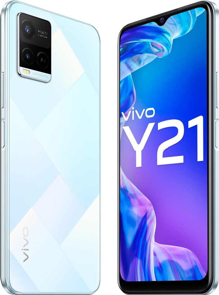 Смартфон Vivo Y21 4/64Gb Diamond Glow + Рюкзак Vivo YL16 черный - фото 2