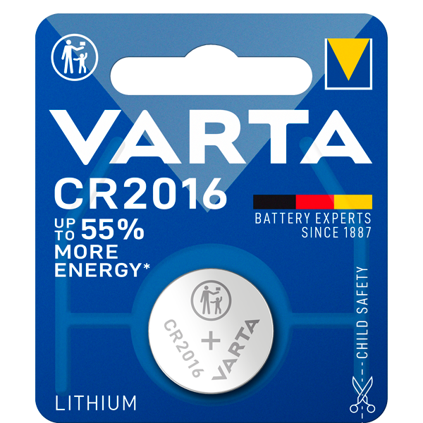 Батарейка Varta Electronics CR2016 3V-85mAh 1 шт - фото 1