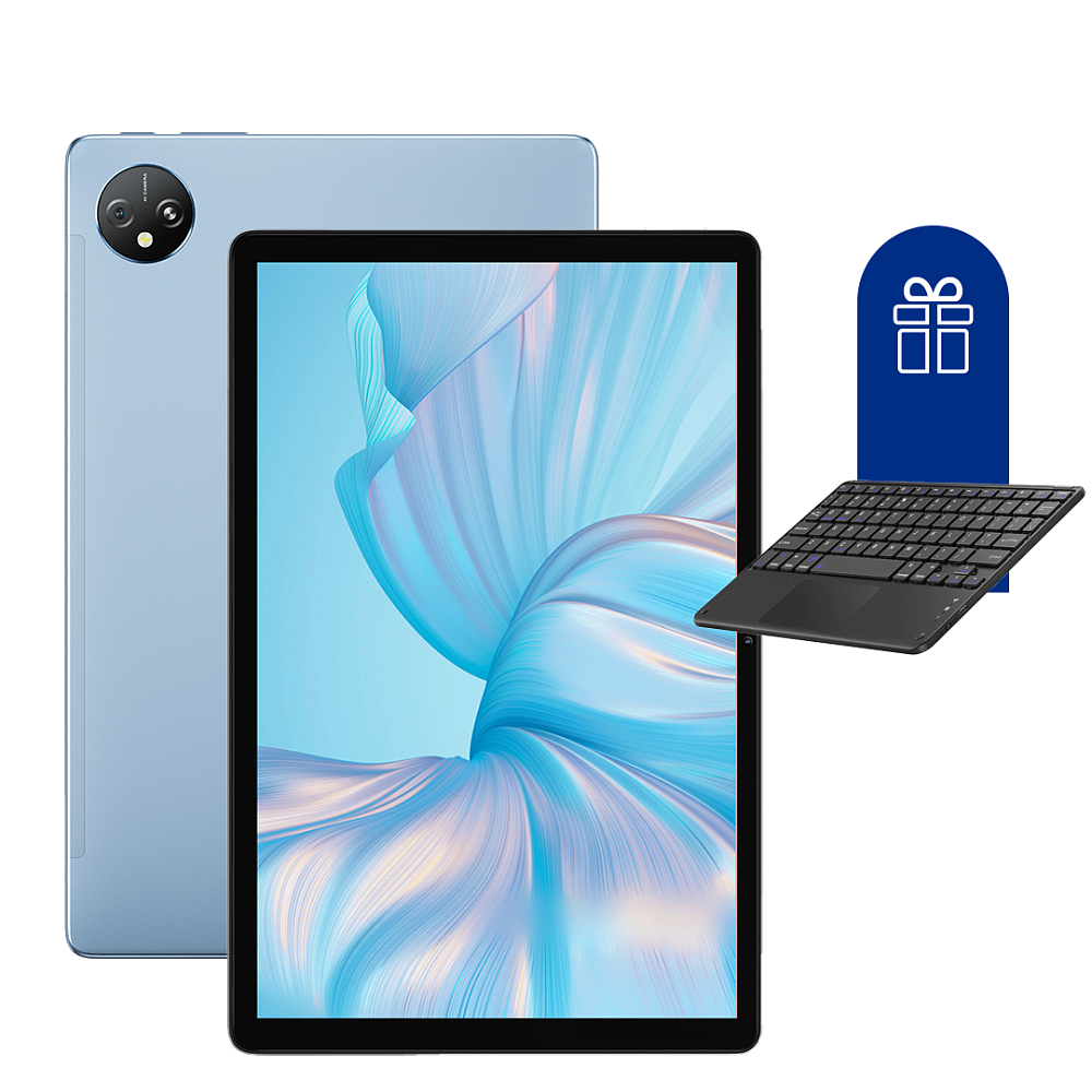 Планшет Blackview Tab 80 4G 10.1 Дюйм 4+128Gb Blue + Клавиатура Blackview Bluetooth K1 Black - фото 1
