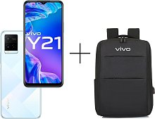 Смартфон Vivo Y21 4/64Gb Diamond Glow + Рюкзак Vivo YL16 черный